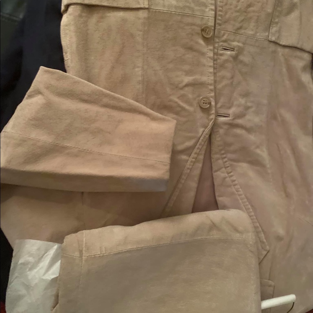 St. John’s two piece suede suit great condition only worn 3 times
